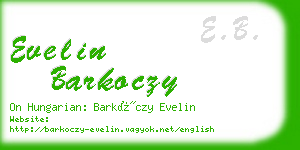 evelin barkoczy business card